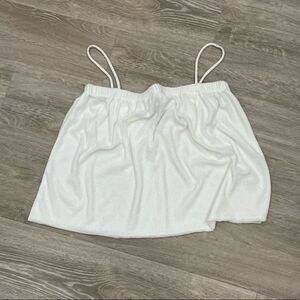 39. Project Social Los Angeles White Fleece Tank Top